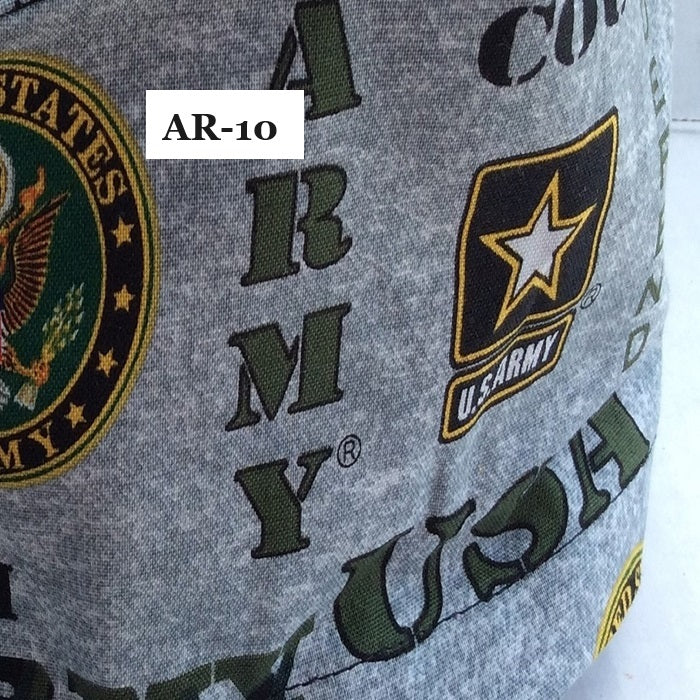 Military Theme Doo Rag-Skull-Bikers Caps, Lined Crown, Unisex, Doctor, Nurse, Dentist, Vet, Chemo, Food Service, light weight