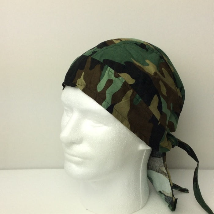 Military Theme Doo Rag-Skull-Bikers Caps, Lined Crown, Unisex, Doctor, Nurse, Dentist, Vet, Chemo, Food Service, light weight