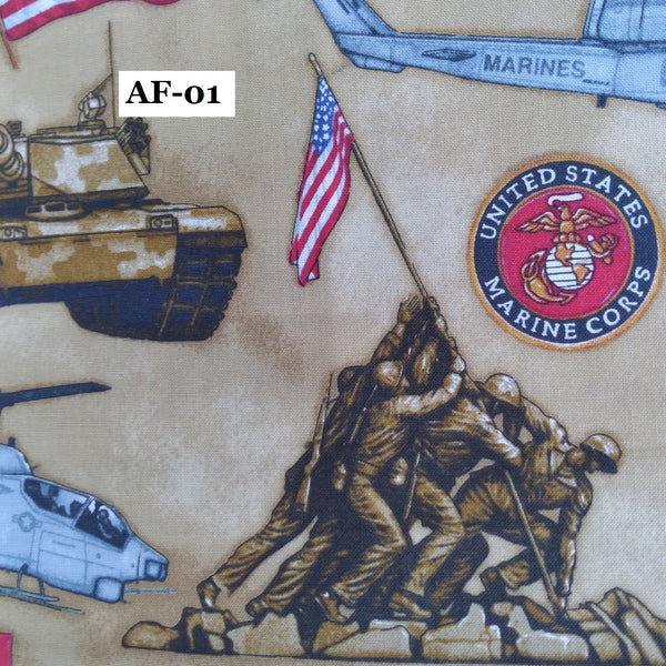 Military Theme Doo Rag-Skull-Bikers Caps, Lined Crown, Unisex, Doctor, Nurse, Dentist, Vet, Chemo, Food Service, light weight